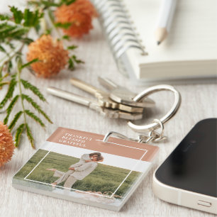 Porte-clefs Photo moderne de Family Thankful