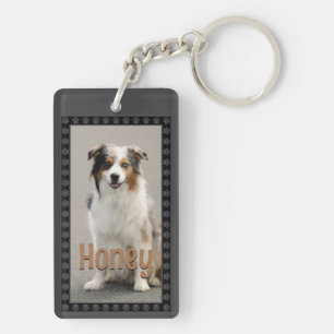 Porte-clefs Photo Personnalisé d'Animal de Compagnie Cadeau Pe