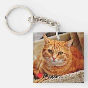 Porte-clefs Photo personnalisé d'animal de compagnie en acryli