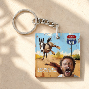 Porte-clefs Photo personnalisé de la Route 66 à Oatman