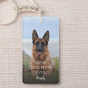 Porte-clefs Photo personnalisé moderne de la meilleure maman d