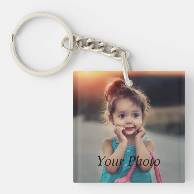 Porte-clefs Photo personnalisée (Devant)