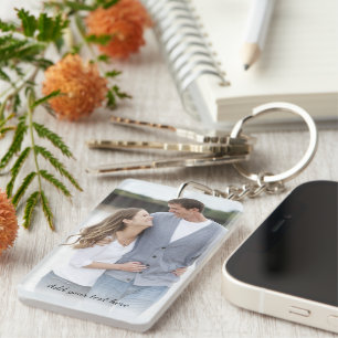 Porte-clefs Photo personnalisée Ajouter votre texte