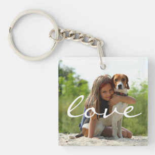 Porte-clefs Photo personnalisée Animaux de compagnie et garde 