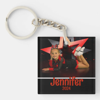 Porte-clefs Photo personnalisée Cheerleader Porte - clé