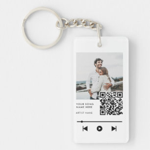 Porte-clefs Photo personnalisée Couple Love Song