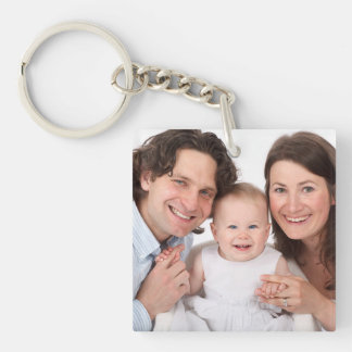 Porte-clefs Photo personnalisée de la famille Ajouter une phot