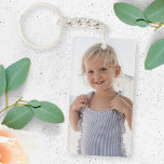 Porte-clefs Photo personnalisée | Enfants mignons Concevez vot<br><div class="desc">Personnalisez votre propre modèle pour inclure 2 de vos photos préférées de votre bébé, de vos enfants, de votre famille, de vos amis ou animaux de compagnie! Un modèle facile à personnaliser pour créer votre propre design avec vos images. Le cadeau parfait pour un être cher ! Les images affichées...</div>