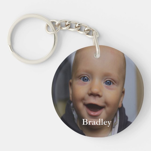 Porte-clefs Photo personnalisée pour bébé (Devant)