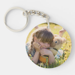 Porte-clefs Photo personnalisée simple enfants chien de chien