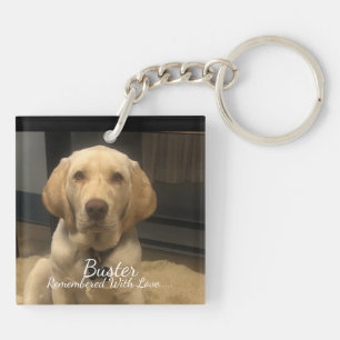 Porte-clefs Photo PET ''Remembered '' PERSONNALISÉ