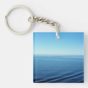 Porte-clefs Photographie couleur de l'océan Pacifique en velou
