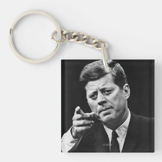 Porte-clefs Photographie de John F. Kennedy 3 (Devant)