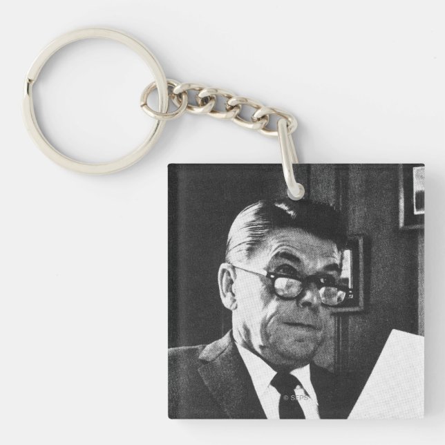Porte-clefs Photographie de Ronald Reagan (Devant)