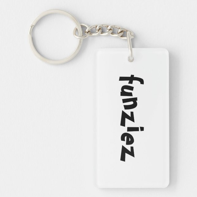 Porte-clefs Phrase "Funziez" (Devant)