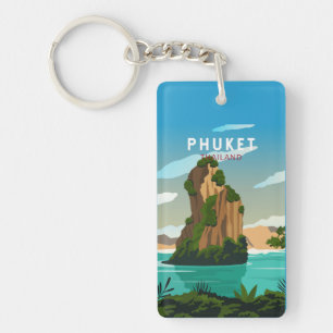 Porte-clefs Phuket Thailand Retro