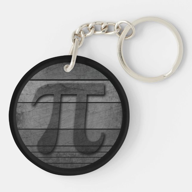 PORTE-CLEFS PI DAY DRÔLE NOIR ET BLANC   (Dos)