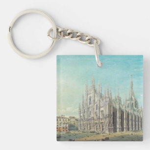 Porte-clefs Piazza del Duomo à Milan par Carlo Bossoli