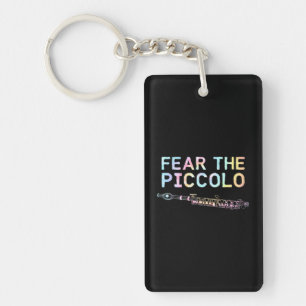 Porte-clefs Piccolo Flûte Peur Piccolo Flutist Tie Dye