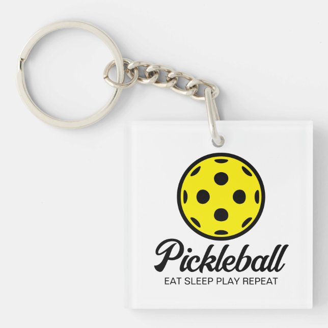 Porte-clefs Pickleball amant porte - clé cadeau pour les joueu (Devant)