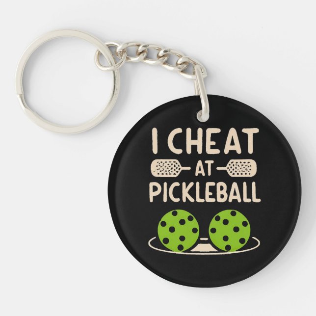 Porte-clefs Pickleball Drôle (Devant)