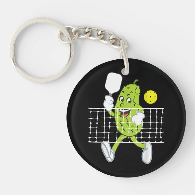 Porte-clefs Pickleball Jouer - Drôle Pickleball Paddle (Devant)