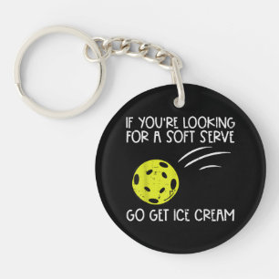 Porte-clefs Pickleball Soft Serve Obtenir Crème Glacée Pickle