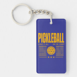 Porte-clefs Pickleball Spirit - Laissez Tout Sur La Cour