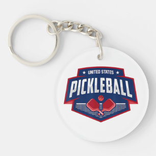 Porte-clefs Pickleball Support Team Pickleball Player USA