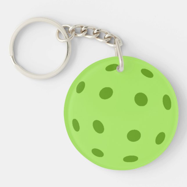 Porte-clefs Pickleball vert (Devant)