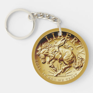 Porte-clefs Pièce de cheval de la liberté