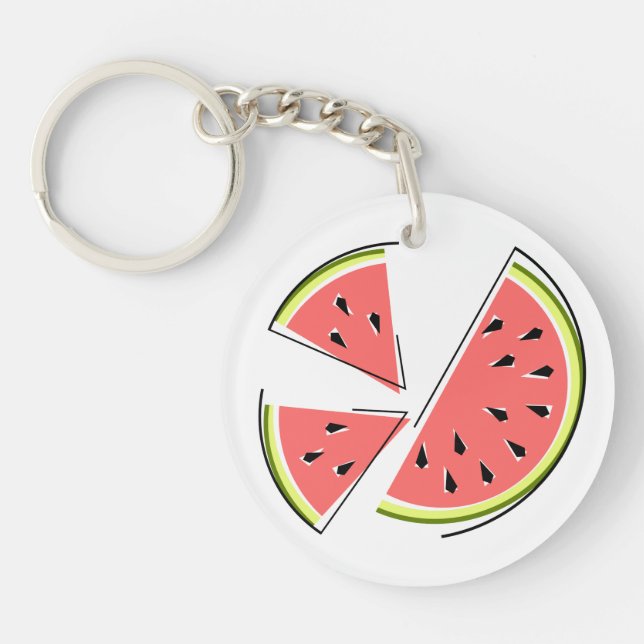 Porte-clefs Pièces de pastèque recto verso (Devant)