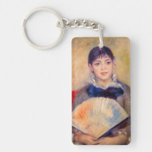Porte-clefs Pierre-Auguste Renoir - Fille avec un ventilateur