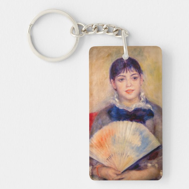 Porte-clefs Pierre-Auguste Renoir - Fille avec un ventilateur (Devant)