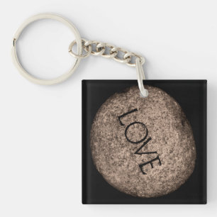 Porte-clefs Pierre sculptée "Amour" à Sepia