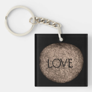 Porte-clefs Pierre sculptée "Amour" à Sepia