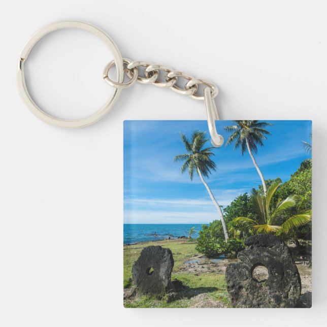 Porte-clefs Pierres de Rai sur l'île de Yap (Devant)