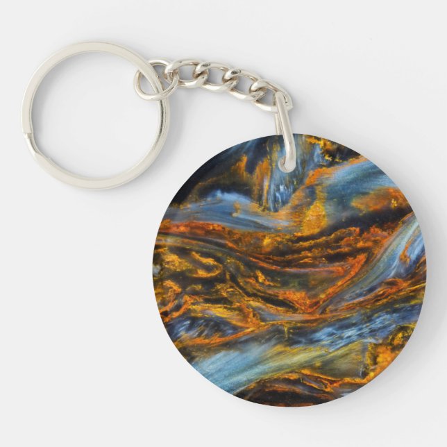 Porte-clefs Pietersite à motifs (Devant)