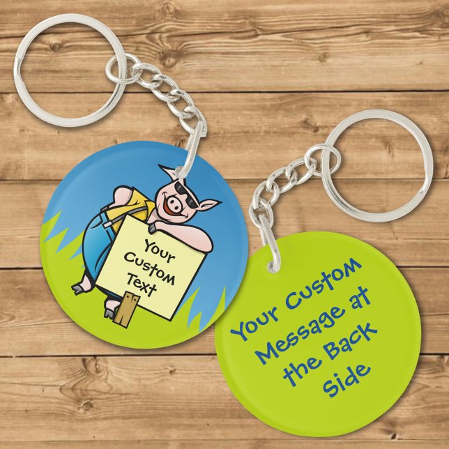 Porte-clefs Pig avec Porte - clé de connexion (Créateur téléchargé)