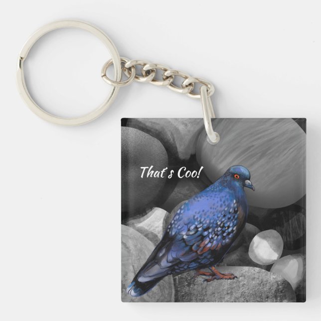 Porte-clefs pigeon (Devant)