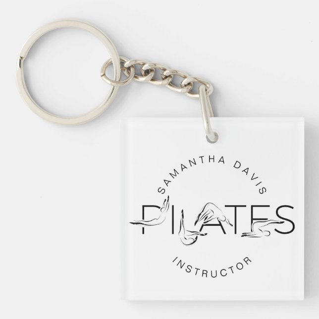 Porte-clefs Pilates Pots dans Pilates Word (Devant)