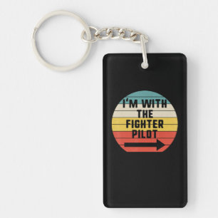 Porte-clefs Pilote de combat Halloween jumelé Couple cadeau