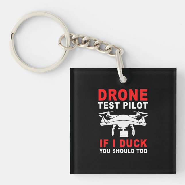 Porte-clefs Pilote d'essai de drone (Devant)