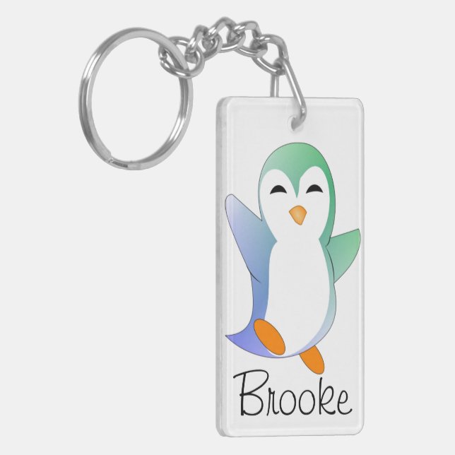 Porte-clefs Pingouin personnalisé (Devant gauche)