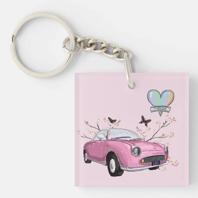 Porte-clefs Pink Figaro key chain - sleutelhanger roze figaro (Devant)