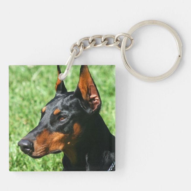 Porte-clefs Pinscher de dobermann (Dos)