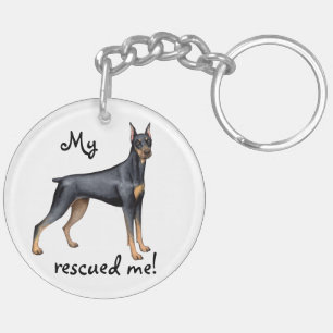 Porte-clefs Pinscher de dobermann de délivrance
