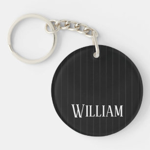 Porte-clefs Pinstripes noires