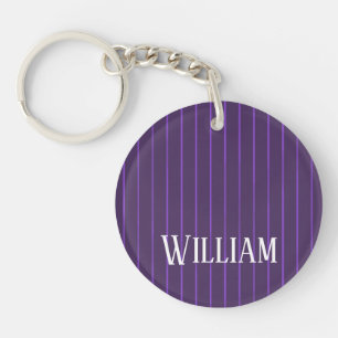 Porte-clefs Pinstripes pourpres