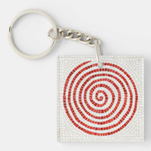 Porte-clefs PINWHEEL MOSAIC Carré Porte - clé acrylique